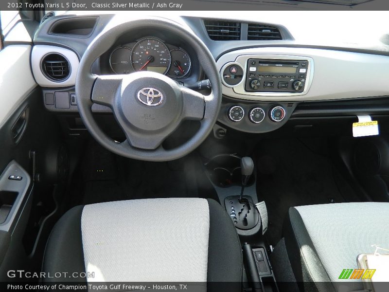 Classic Silver Metallic / Ash Gray 2012 Toyota Yaris L 5 Door