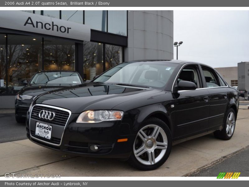 Brilliant Black / Ebony 2006 Audi A4 2.0T quattro Sedan