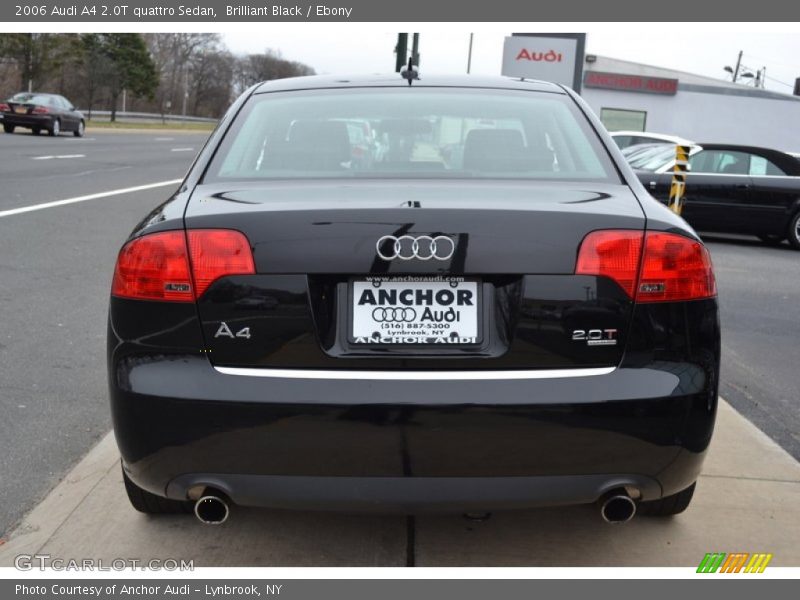Brilliant Black / Ebony 2006 Audi A4 2.0T quattro Sedan