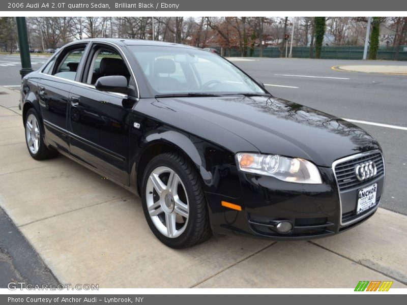 Brilliant Black / Ebony 2006 Audi A4 2.0T quattro Sedan