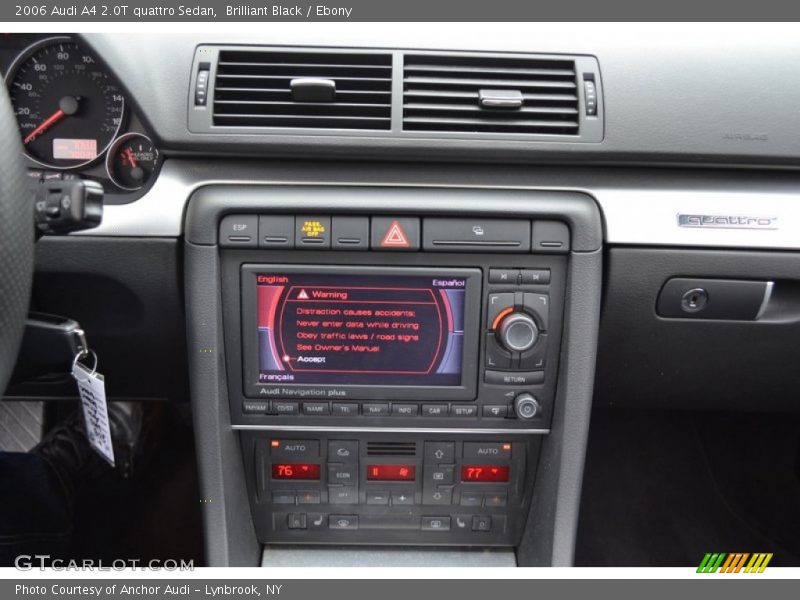 Brilliant Black / Ebony 2006 Audi A4 2.0T quattro Sedan
