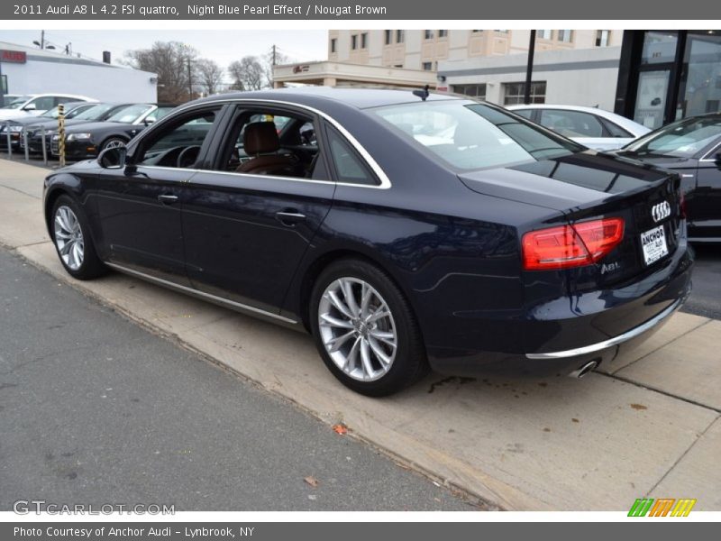 Night Blue Pearl Effect / Nougat Brown 2011 Audi A8 L 4.2 FSI quattro