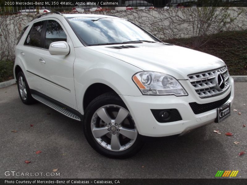 Arctic White / Cashmere 2010 Mercedes-Benz ML 350 4Matic