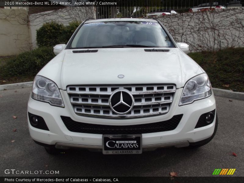 Arctic White / Cashmere 2010 Mercedes-Benz ML 350 4Matic