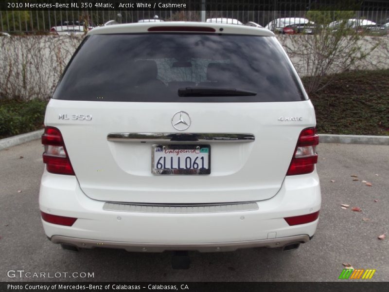 Arctic White / Cashmere 2010 Mercedes-Benz ML 350 4Matic