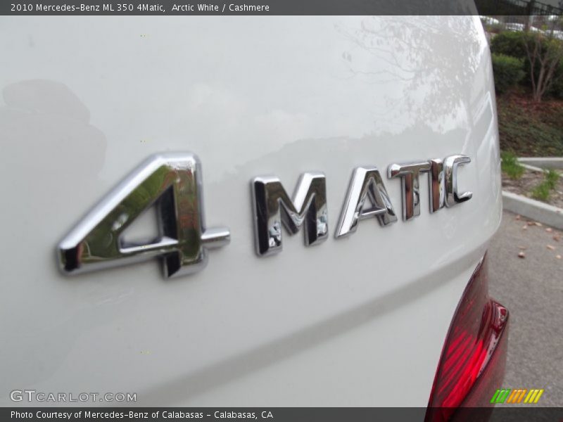 Arctic White / Cashmere 2010 Mercedes-Benz ML 350 4Matic