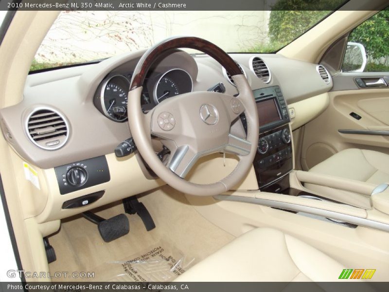 Arctic White / Cashmere 2010 Mercedes-Benz ML 350 4Matic