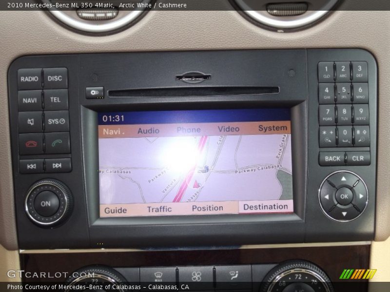 Arctic White / Cashmere 2010 Mercedes-Benz ML 350 4Matic