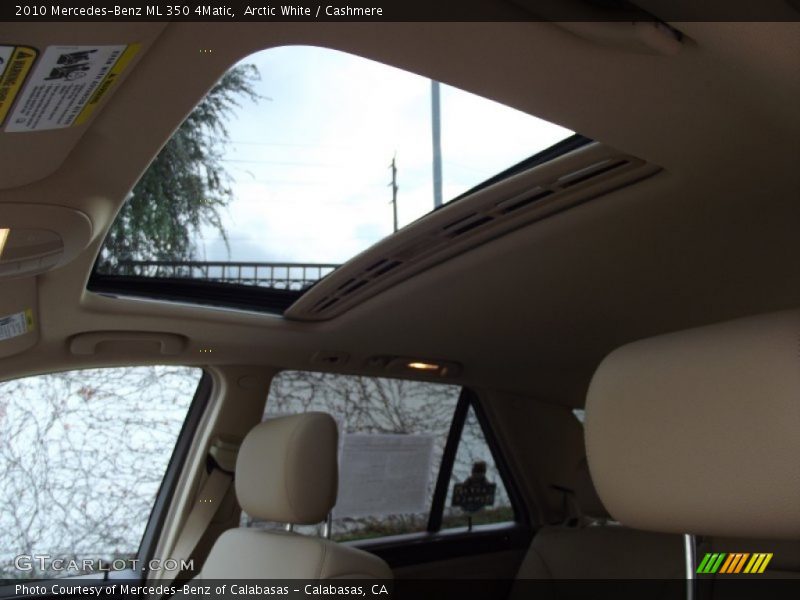 Arctic White / Cashmere 2010 Mercedes-Benz ML 350 4Matic
