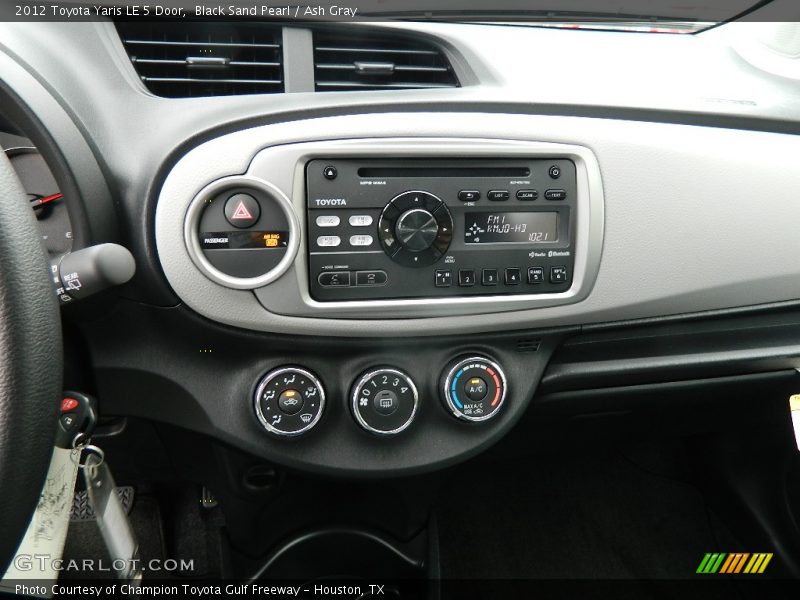 Controls of 2012 Yaris LE 5 Door