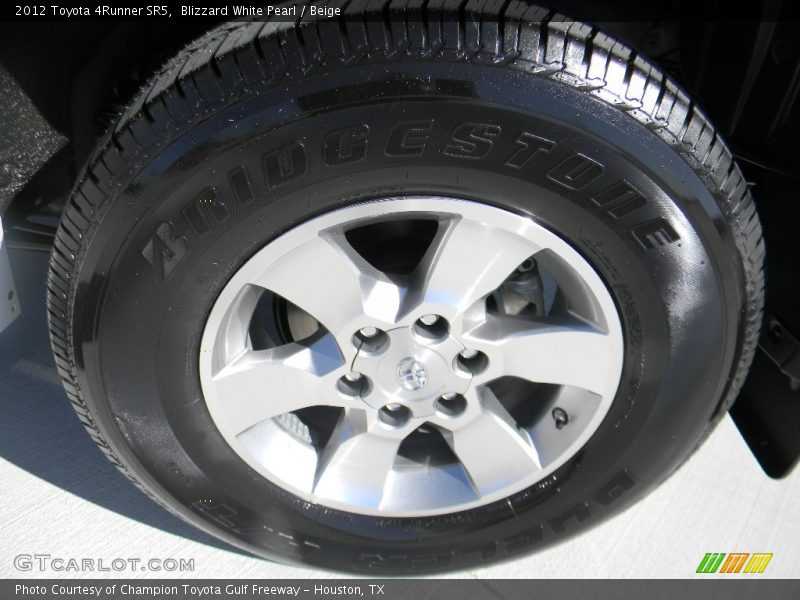 Blizzard White Pearl / Beige 2012 Toyota 4Runner SR5