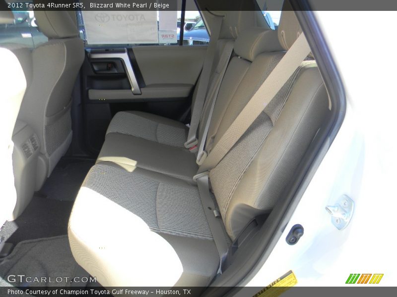 Blizzard White Pearl / Beige 2012 Toyota 4Runner SR5