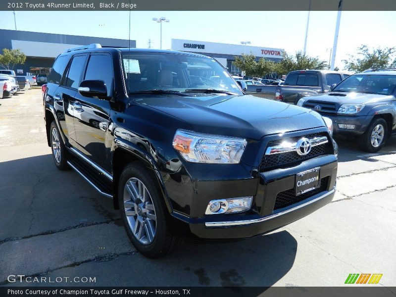 Black / Beige 2012 Toyota 4Runner Limited