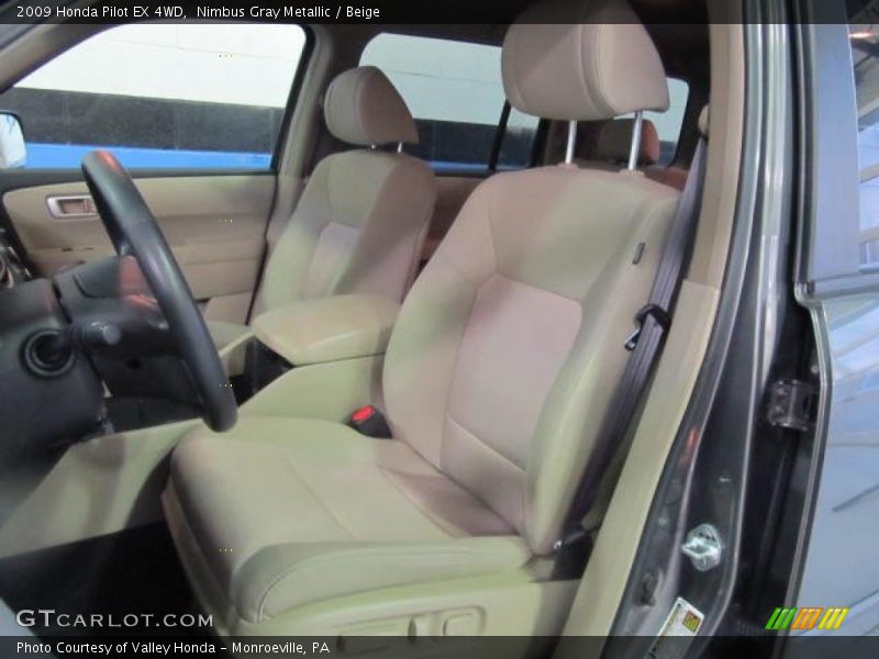Nimbus Gray Metallic / Beige 2009 Honda Pilot EX 4WD