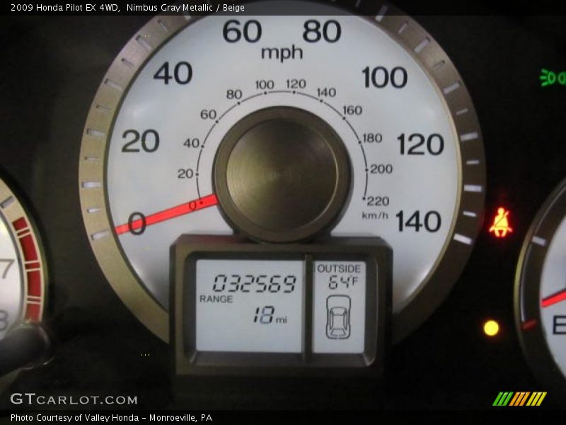 Nimbus Gray Metallic / Beige 2009 Honda Pilot EX 4WD