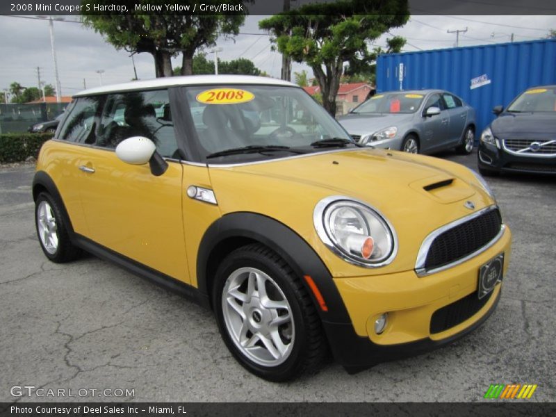 Mellow Yellow / Grey/Black 2008 Mini Cooper S Hardtop