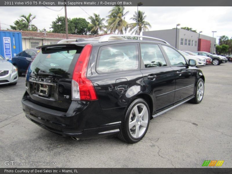 Black Sapphire Metallic / R-Design Off Black 2011 Volvo V50 T5 R-Design