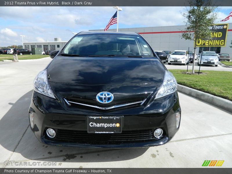 Black / Dark Gray 2012 Toyota Prius v Five Hybrid