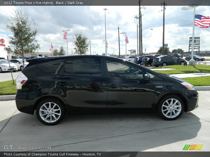 Black / Dark Gray 2012 Toyota Prius v Five Hybrid