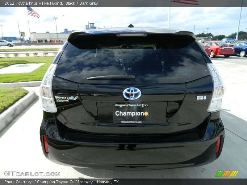 Black / Dark Gray 2012 Toyota Prius v Five Hybrid