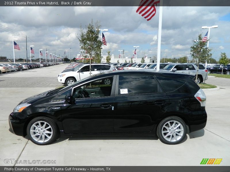 Black / Dark Gray 2012 Toyota Prius v Five Hybrid