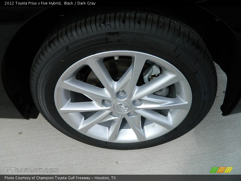 Black / Dark Gray 2012 Toyota Prius v Five Hybrid