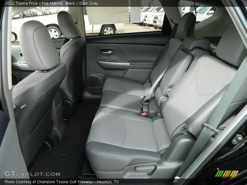 Black / Dark Gray 2012 Toyota Prius v Five Hybrid