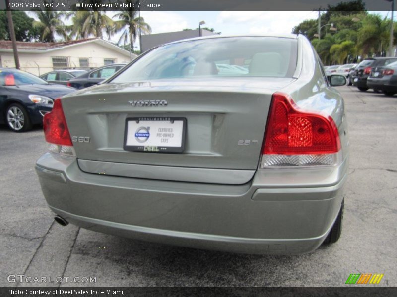 Willow Green Metallic / Taupe 2008 Volvo S60 2.5T