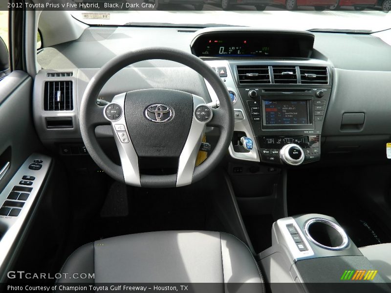 Black / Dark Gray 2012 Toyota Prius v Five Hybrid