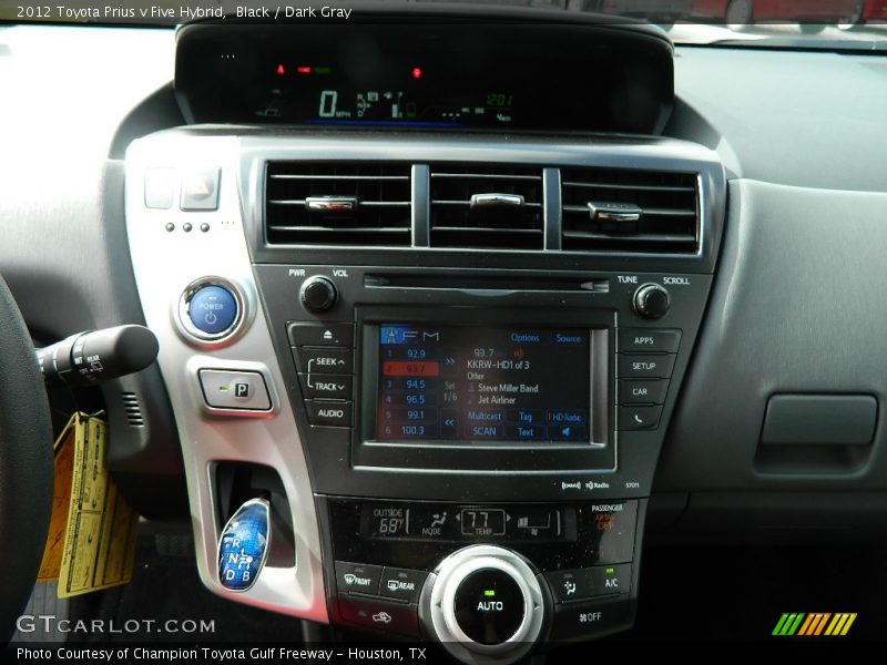 Black / Dark Gray 2012 Toyota Prius v Five Hybrid