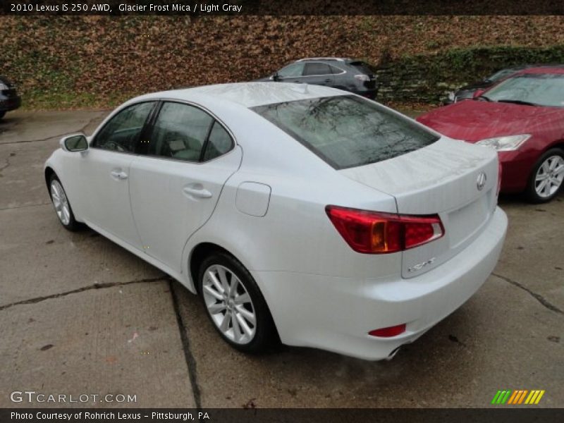 Glacier Frost Mica / Light Gray 2010 Lexus IS 250 AWD