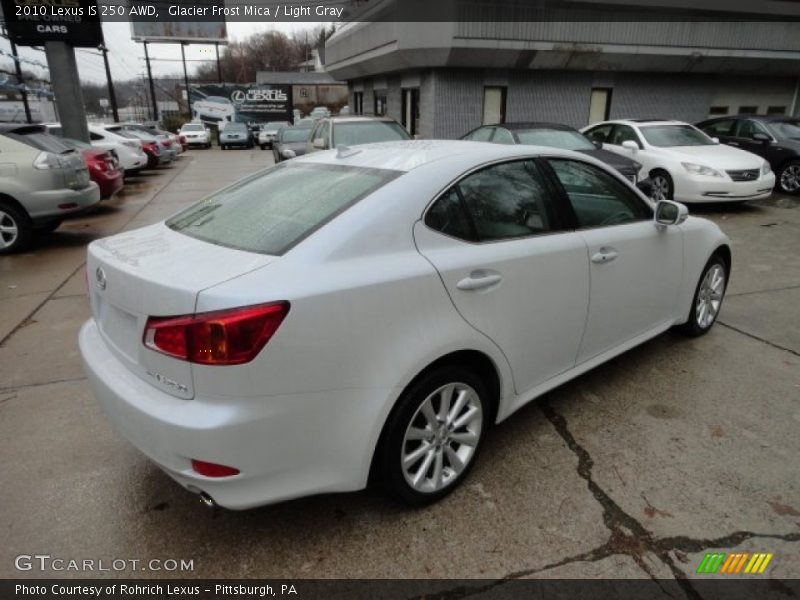 Glacier Frost Mica / Light Gray 2010 Lexus IS 250 AWD