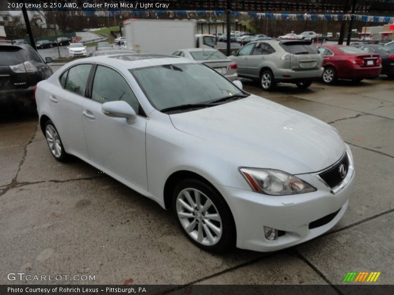 Glacier Frost Mica / Light Gray 2010 Lexus IS 250 AWD
