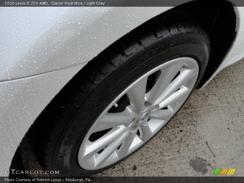 Glacier Frost Mica / Light Gray 2010 Lexus IS 250 AWD