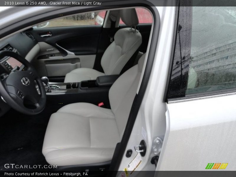 Glacier Frost Mica / Light Gray 2010 Lexus IS 250 AWD