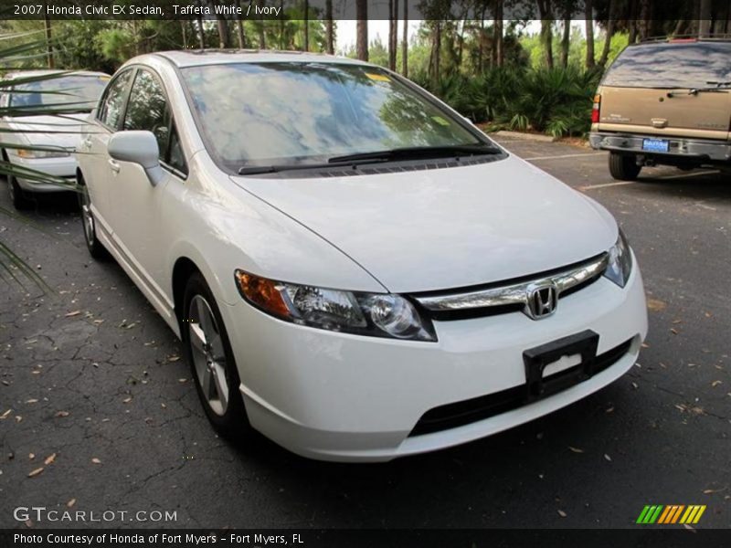 Taffeta White / Ivory 2007 Honda Civic EX Sedan