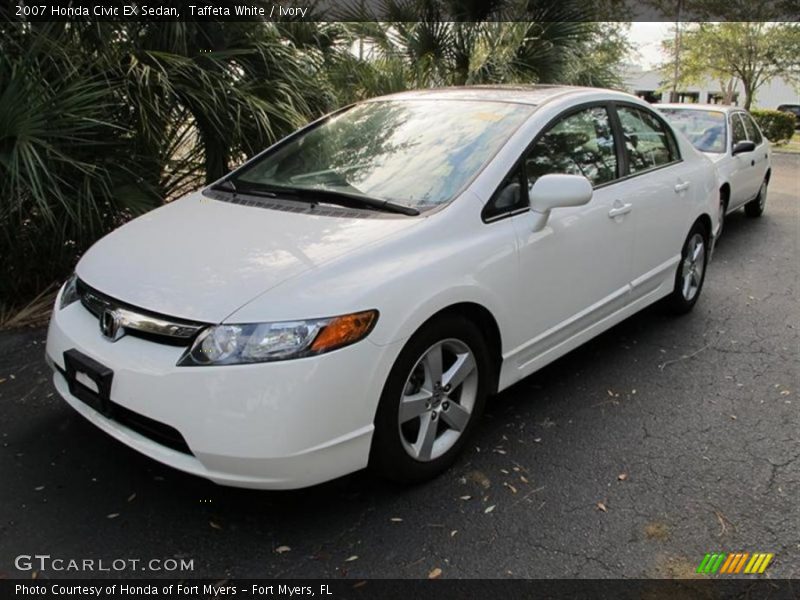 Taffeta White / Ivory 2007 Honda Civic EX Sedan