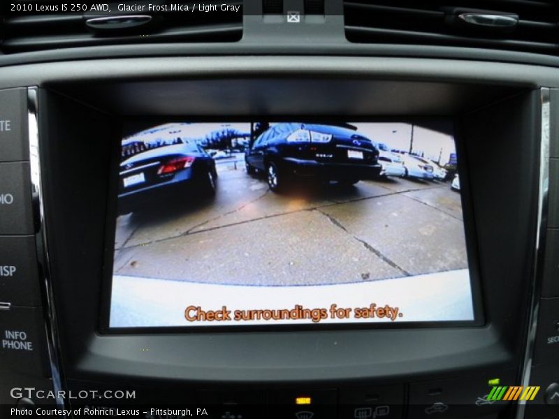 Glacier Frost Mica / Light Gray 2010 Lexus IS 250 AWD