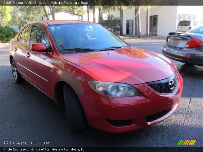 Velocity Red Mica / Black 2005 Mazda MAZDA3 i Sedan