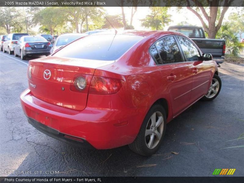 Velocity Red Mica / Black 2005 Mazda MAZDA3 i Sedan