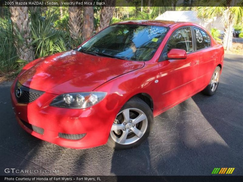Velocity Red Mica / Black 2005 Mazda MAZDA3 i Sedan