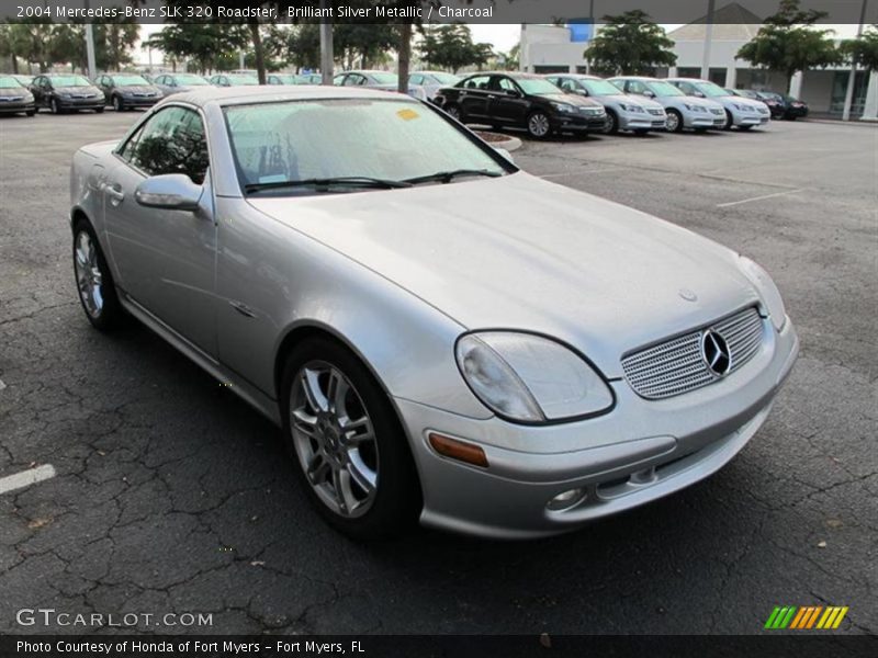 Brilliant Silver Metallic / Charcoal 2004 Mercedes-Benz SLK 320 Roadster