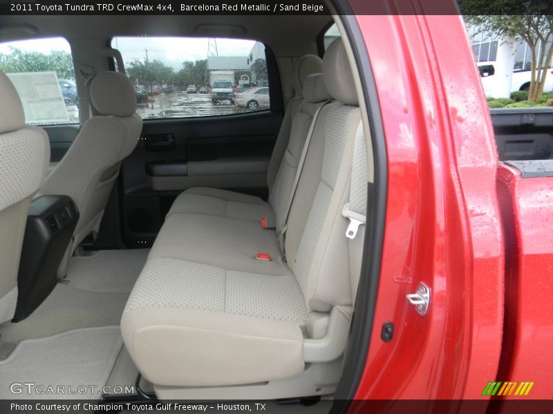 Barcelona Red Metallic / Sand Beige 2011 Toyota Tundra TRD CrewMax 4x4