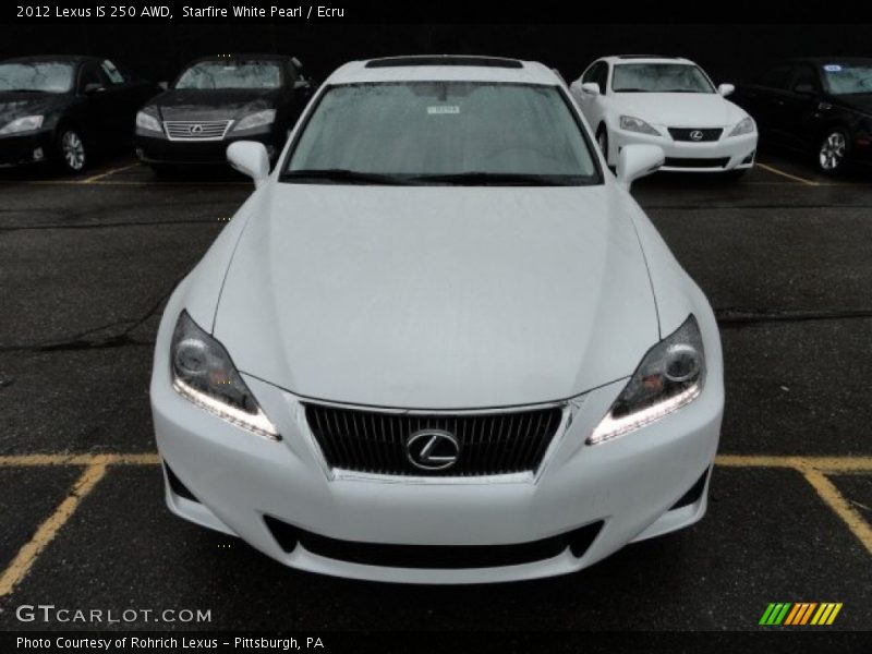 Starfire White Pearl / Ecru 2012 Lexus IS 250 AWD
