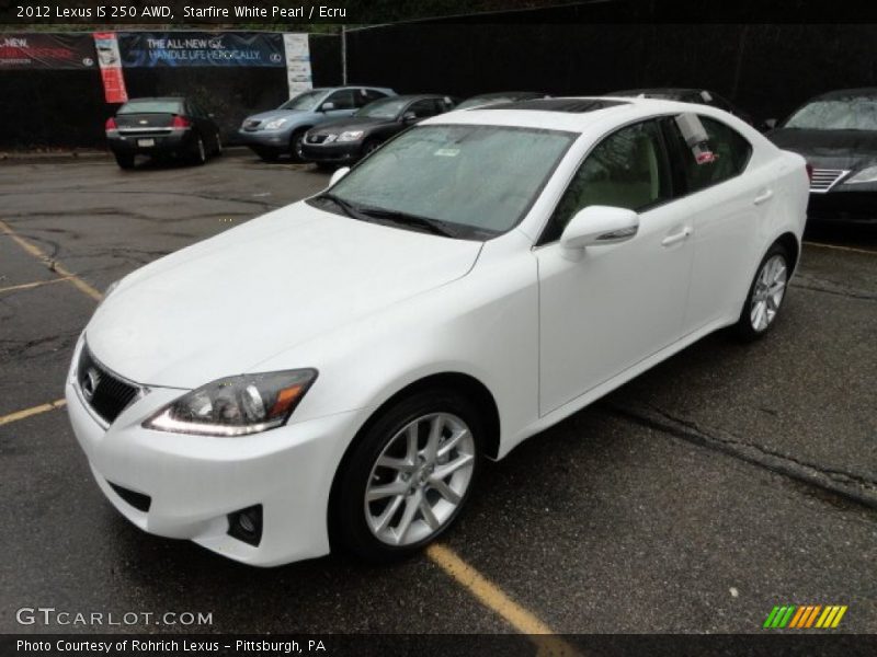 Starfire White Pearl / Ecru 2012 Lexus IS 250 AWD