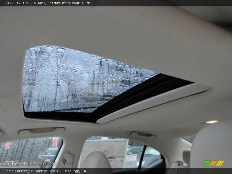 Starfire White Pearl / Ecru 2012 Lexus IS 250 AWD