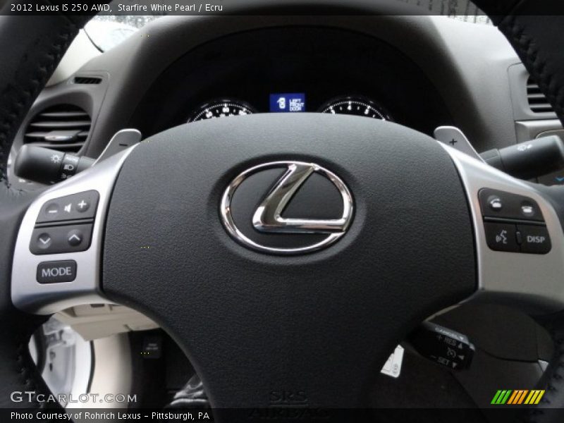 Starfire White Pearl / Ecru 2012 Lexus IS 250 AWD