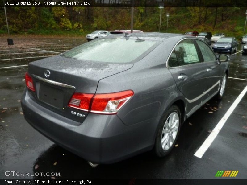 Nebula Gray Pearl / Black 2012 Lexus ES 350