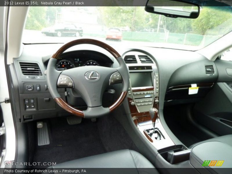 Nebula Gray Pearl / Black 2012 Lexus ES 350