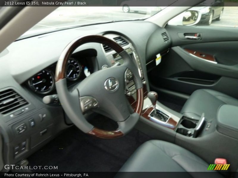 Nebula Gray Pearl / Black 2012 Lexus ES 350